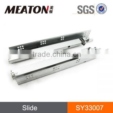Hot sell popular solf and self closing telescopic drawer runners