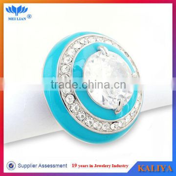 2014 Fashionable Design Turquoise Epoxy Gemstone Ring