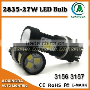 800 lumen error free CANBUS high power LED bulb 3157 2835-27W new LED upgrade