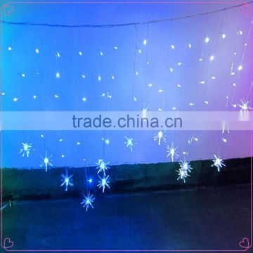 Led christmas icicle light on white rubber cable