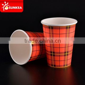 Vending paper cups with sample logo for hot drinking, Printed disposable paper cup