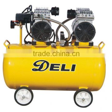 110V 50Liter noiseless oil free oilless air compressor