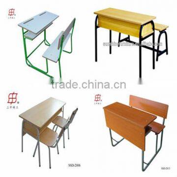 cheap steel wood standard classroom desk and chair