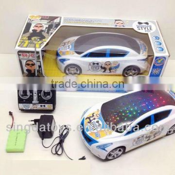 1:12 4 Channel rc car 3D RC car with light and river south style song