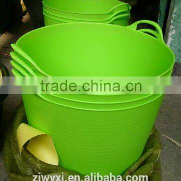 flexible PE buckets,garden tools storage basket