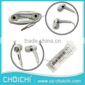 Factory supply popular high quality white wired headsetmini earphone for samsung