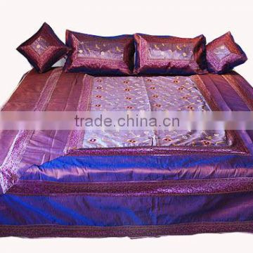 Buy Indian Silk Bedspread Set Online