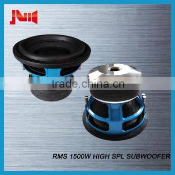 Trade assurance car audio subwoofer for cars with RMS 1500w high spl subwoofer JLD AUDIO 10" 12" 15" 18" car speakers subwoofer