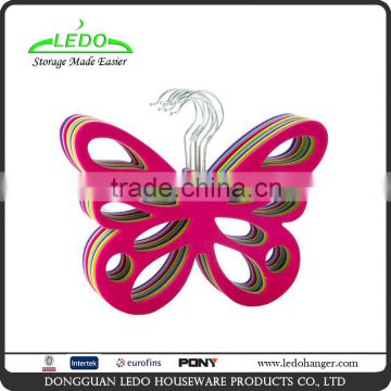 Plastic Velvet Flocked Butterfly Scarf Hanger Belt Hanger tie Hanger/.