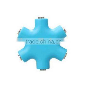 6 Port 3.5mm Factory Headphone Splitter