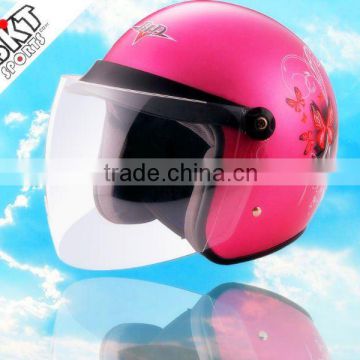 motorcycle open face helmet