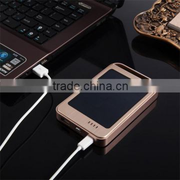 2016 new design best selling solar powerbank battery charger 6000mah power bank charger
