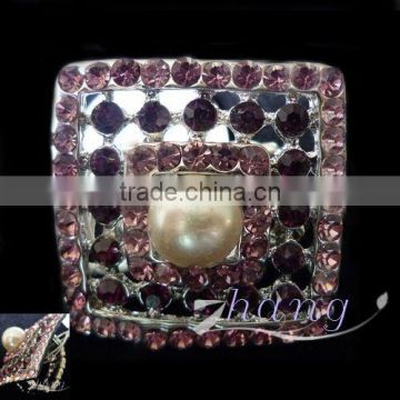 rhinestone rings with pearl