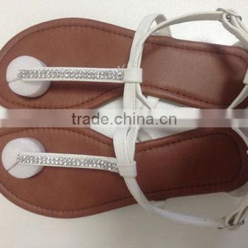 Uniseason Fancy PU Material China Flat Outdoor New Model Women Sandals