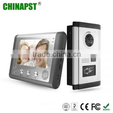 7 inch video door phone with RFID keyfobs, video doorbell camera, wired doorbell system PST-VD701-ID