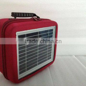 3W portable solar outdoor lighting kits solar lamp with 4.4Ah lithium battery