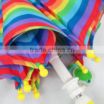 high quality rainbow straight kids umbrella