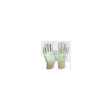 13 gauge white nylon with white pu palm on the coating , pu gloves / working / safety gloves