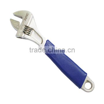 Adjustable wrench with soft grip handle,hanged card(17005 wrench,adjustable wrench,hand tool)