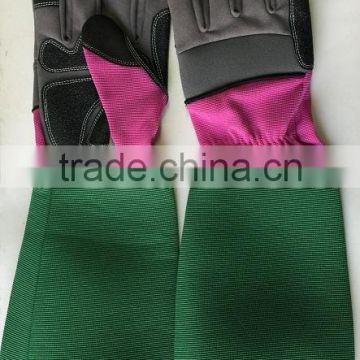 Long Sleeve Winter Gardening Gloves, Anti-slip leather gloves for female