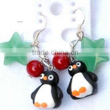 Santa Christmas Fashion Jewelry Earring ( penguin x'mas )