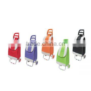 shopping trolley bag, 600D polyester folding shopping trolley bag