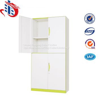 High quality 4 door display cupboard lockable metal file cabinet