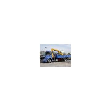 Mobile Folding Truck Crane , 3200kg Truck Mounted Crane