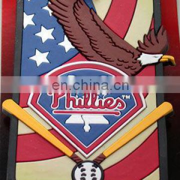 soft pvc baggage tag for baseball 2014 World Cup promotion