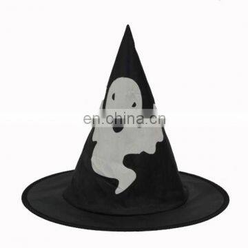 MCH-1134 Party funny wholesale adult black imprint witch Hat for Halloween