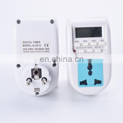 AL-06 Digital Timer Switch 220VAC 10A digital timer Digital Programmable Timer Universal Socket EU Plug