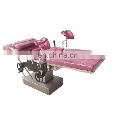 Medical equipment Manual maternity hydraulic gynecological bed obstetric delivery table