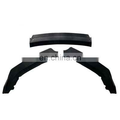 factory direct ABS material car modified front lip K, Matte black car modified universal For all Cars