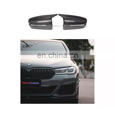Customizable Corrosion Resistant 100% Carbon Fiber Mirror Case Auto Parts Accessories Rearview Mirror Cover for BMW 530 540i