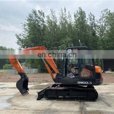Korea made doosan digger dh60-7 crawler excavators for sale