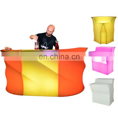 beach event led bar counter glowing nightclub illuminated bench outdoor led bar furniture table and chair sofa set