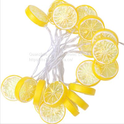LED String Light Lemon Fruity Romantic Summer Night Decoration for Kids Room Club Party Gifts
