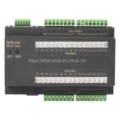 Acrel AMC100-FAK30 AC multi circuit power meter 30 channels of active switch status detection, 1 channel of RS485 communication