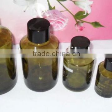 15ml 30ml 60ml 120ml 200ml oblique shoulder glass bottle with cap for essential oil