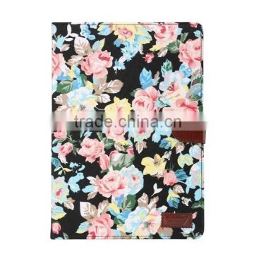 floral print flip pu leather tablet case for samsung tab A T350 8.0 inch