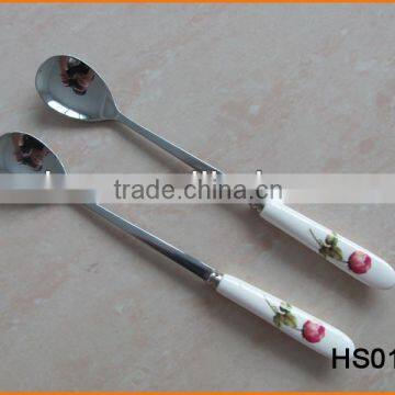 HS015 Porcelain Handle Soda Spoon