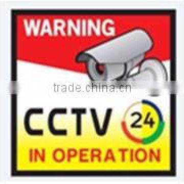 Solar cell operation- Auto Blinking signs are displayed on this LCD CCTV warning sign (SMT-SN-80*80)