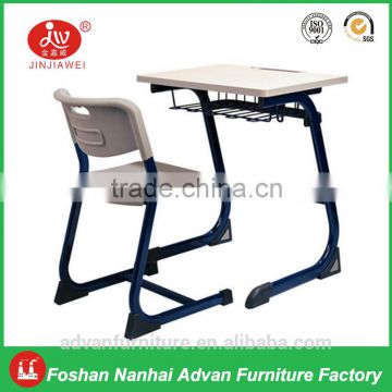 Hot Selling Design High Quality Plastic Europe Style Study Ergonomic Student Desk and Chair
