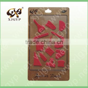 removable pvc leather sticker