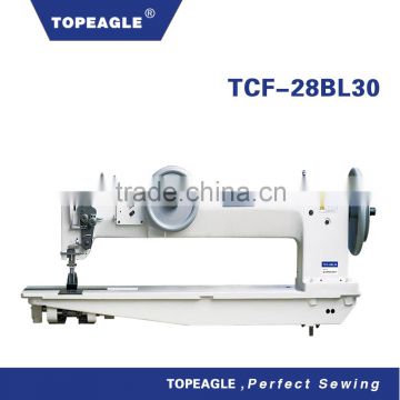 TOPEAGLE TCF-28BL30 two needle long arm heavy duty leather sewing machine