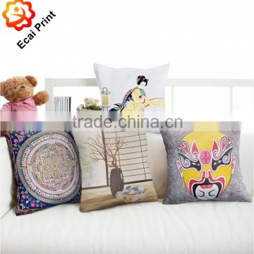 colourful flower fashionable printing Cushion with illustration