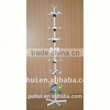 metal floor revolving souvenir display stand from china
