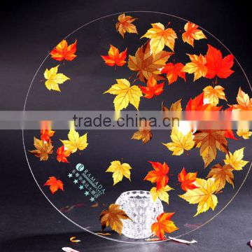 high quality acrylic awards display with crystal flower