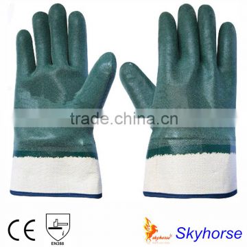 Jersey Liner Nitrile Foam Industrial safety cuff heavy duty work gloves