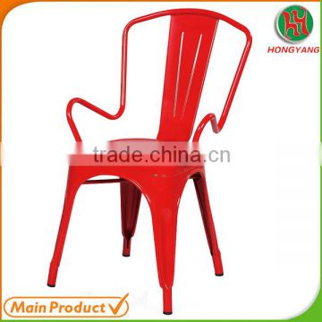 2015,new product red metal color chair outdoor chair,Iron chair,steel chair